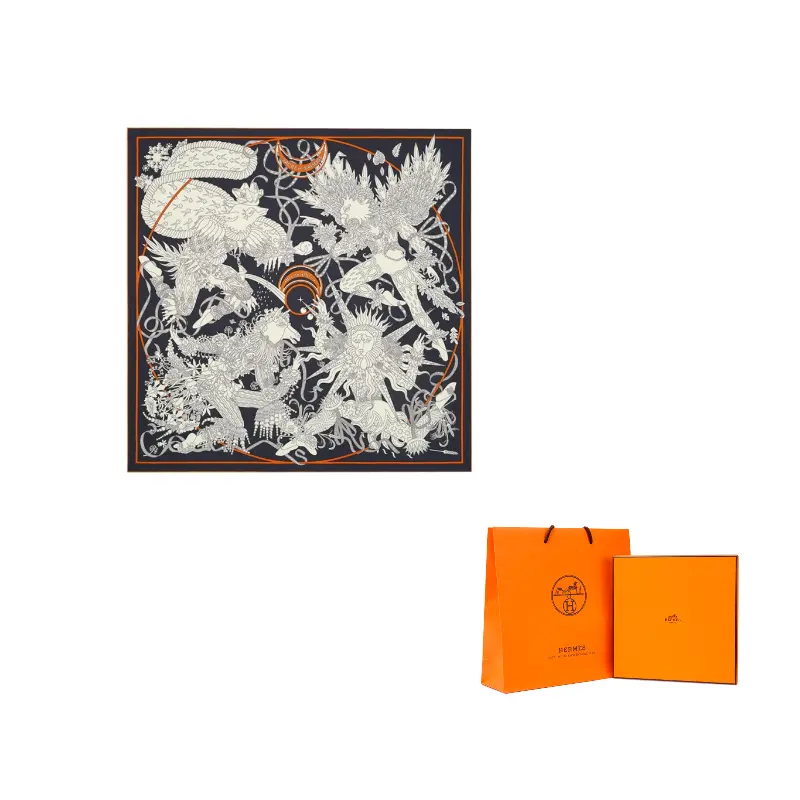 HERMES Шёлковый шарф, Black
HERMES Шёлковый шарф, Black