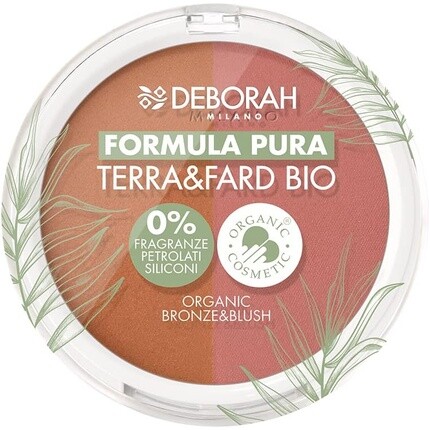 Deborah Terra & Fard Formula Pura Органическое и веганское сырье Теплый цвет лица Сияющий финиш Идеально подходит для чувствительной кожи с цветом #3 Тан 9г
Deborah Terra & Fard Formula Pura Органическое и веганское сырье Теплый цвет лица Сияющий финиш Идеально подходит для чувствительной кожи с цветом #3 Тан 9г