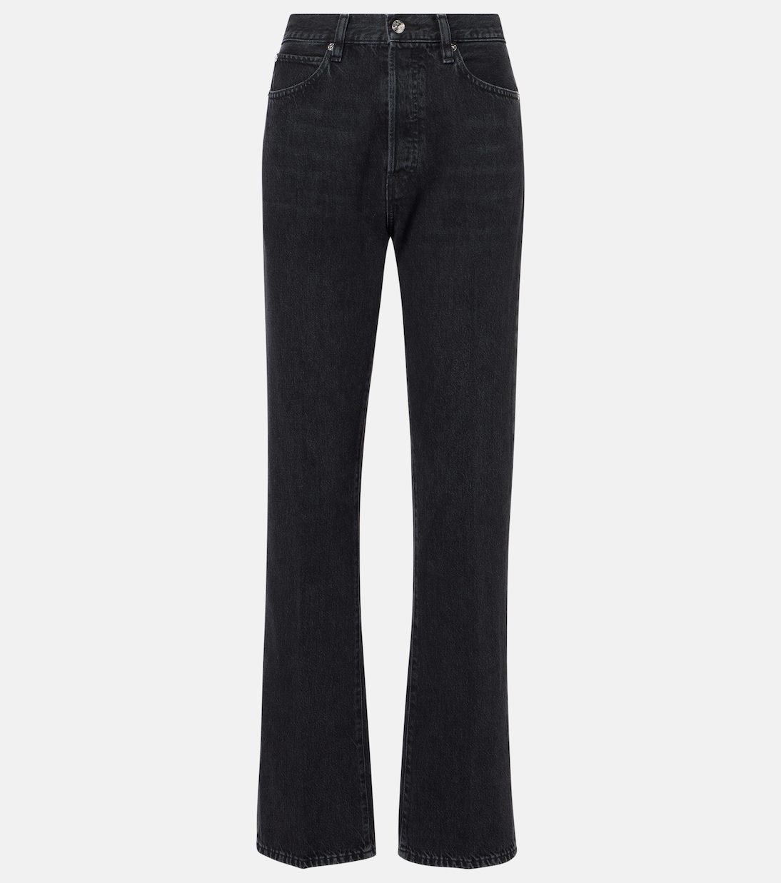 Вертикальные джинсы прямого кроя с высокой посадкой Frame, Death Valley
Вертикальные джинсы прямого кроя с высокой посадкой Frame, Death Valley