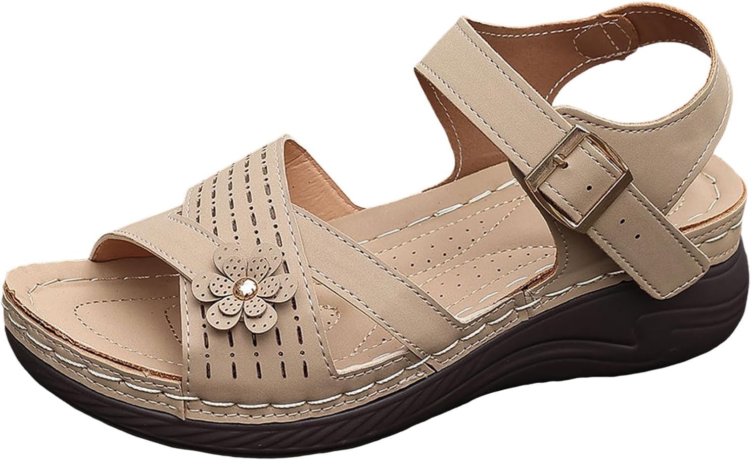 Женские удобные сандалии Удобные сандалии на танкетке с платформой для ходьбы Ортопедические сандалии с поддержкой свода стильные повседневные сандалии с открытым носком и регулируемым ремешком на липучке Generic, бежевый
Женские удобные сандалии Удобные сандалии на танкетке с платформой для ходьбы Ортопедические сандалии с поддержкой свода стильные повседневные сандалии с открытым носком и регулируемым ремешком на липучке Generic, бежевый