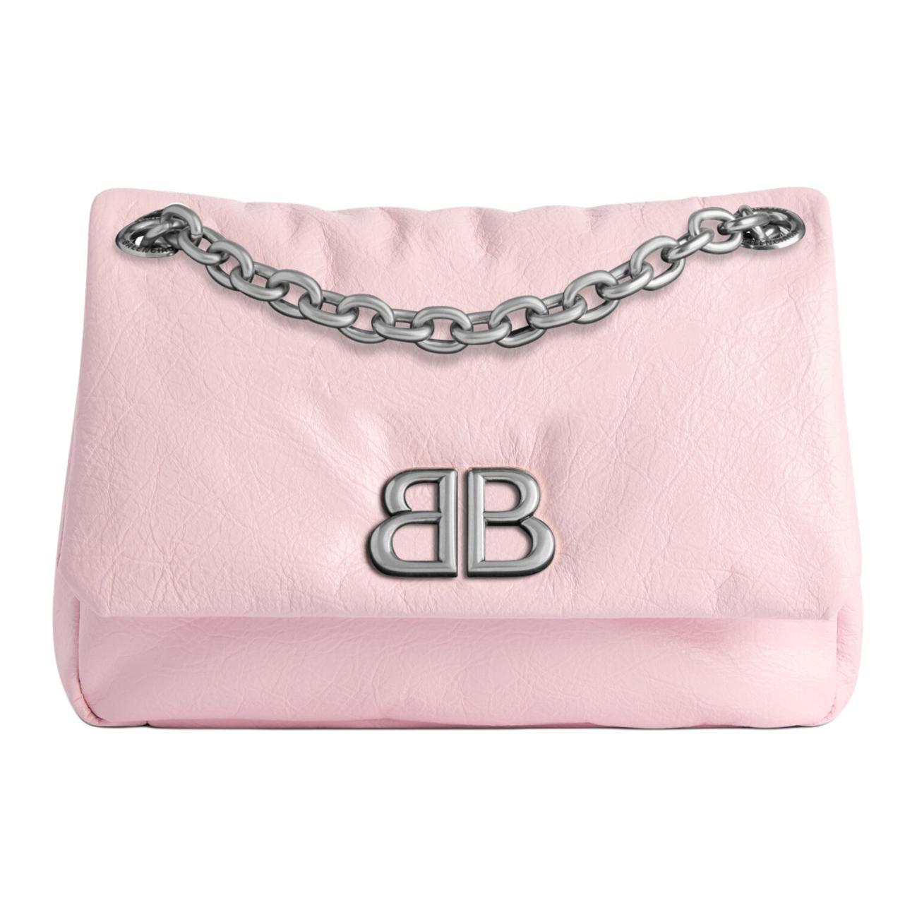 Мелкозернистая кожаная сумка из коровьей кожи, миниатюрная женская наплечная сумка нежно-розового цвета Balenciaga
Мелкозернистая кожаная сумка из коровьей кожи, миниатюрная женская наплечная сумка нежно-розового цвета Balenciaga
