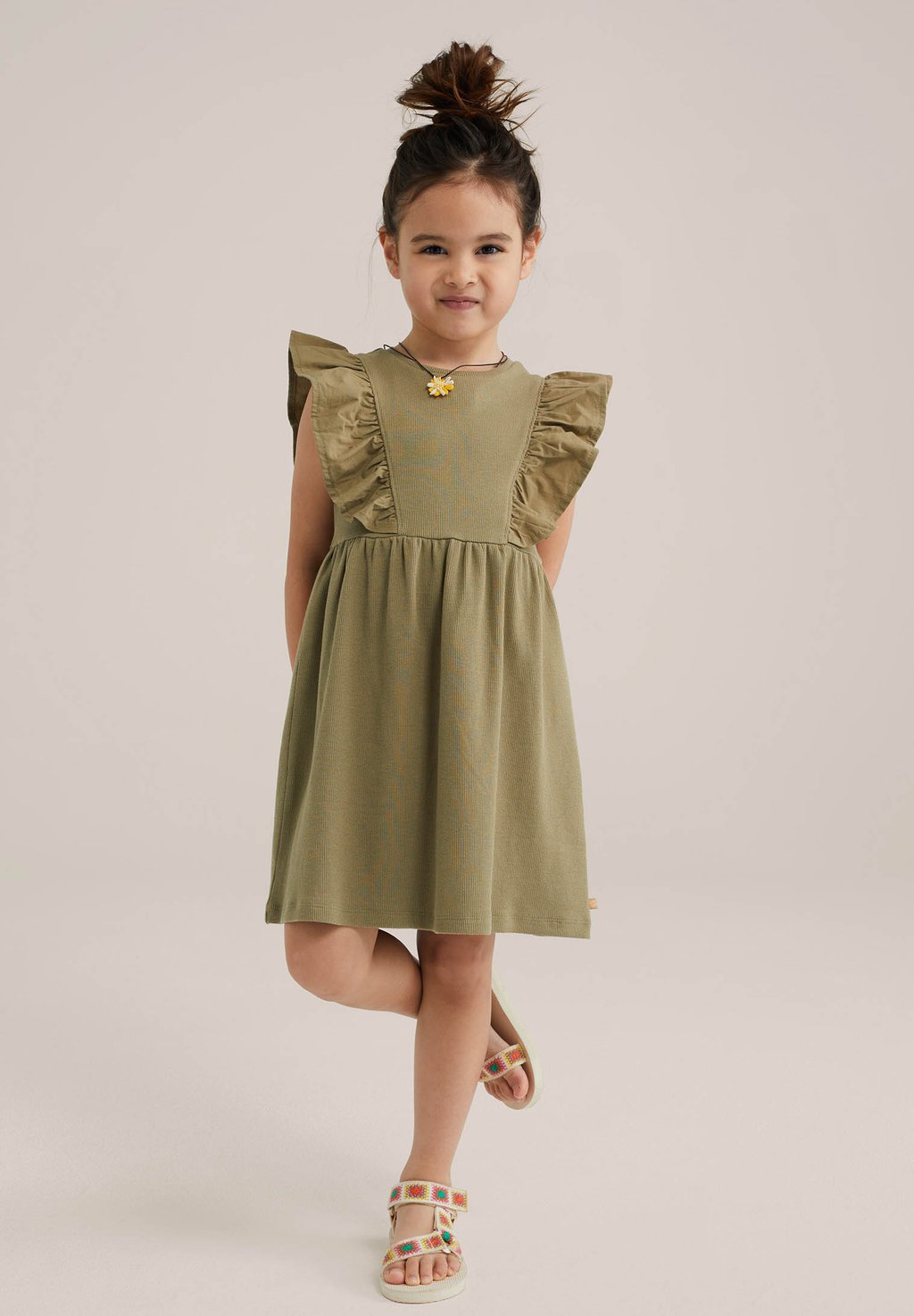 Платье из джерси WE Fashion, цвет Army Green 
Платье из джерси WE Fashion, цвет Army Green