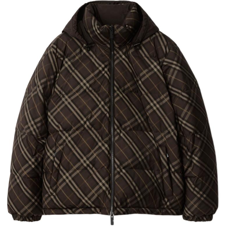 Клетчатая пуховая куртка Burberry, коричневый
Клетчатая пуховая куртка Burberry, коричневый