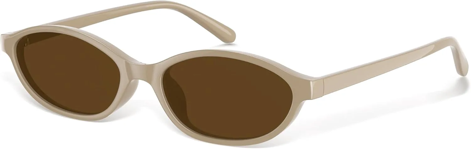 Женские солнцезащитные очки в стиле ретро, овальные, «кошачий глаз», 90-е, Y2K, защита от ультрафиолета UV400, легкие, узкие phikttu, Khaki Frame Brown
Женские солнцезащитные очки в стиле ретро, овальные, «кошачий глаз», 90-е, Y2K, защита от ультрафиолета UV400, легкие, узкие phikttu, Khaki Frame Brown