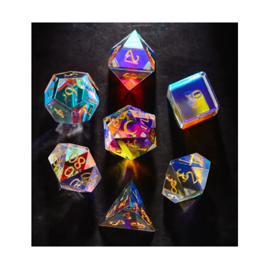Мини-поли набор Fantastic Glass — Луна с золотом (7), Gemstone Dice (Crystal Maggie)
Мини-поли набор Fantastic Glass — Луна с золотом (7), Gemstone Dice (Crystal Maggie)