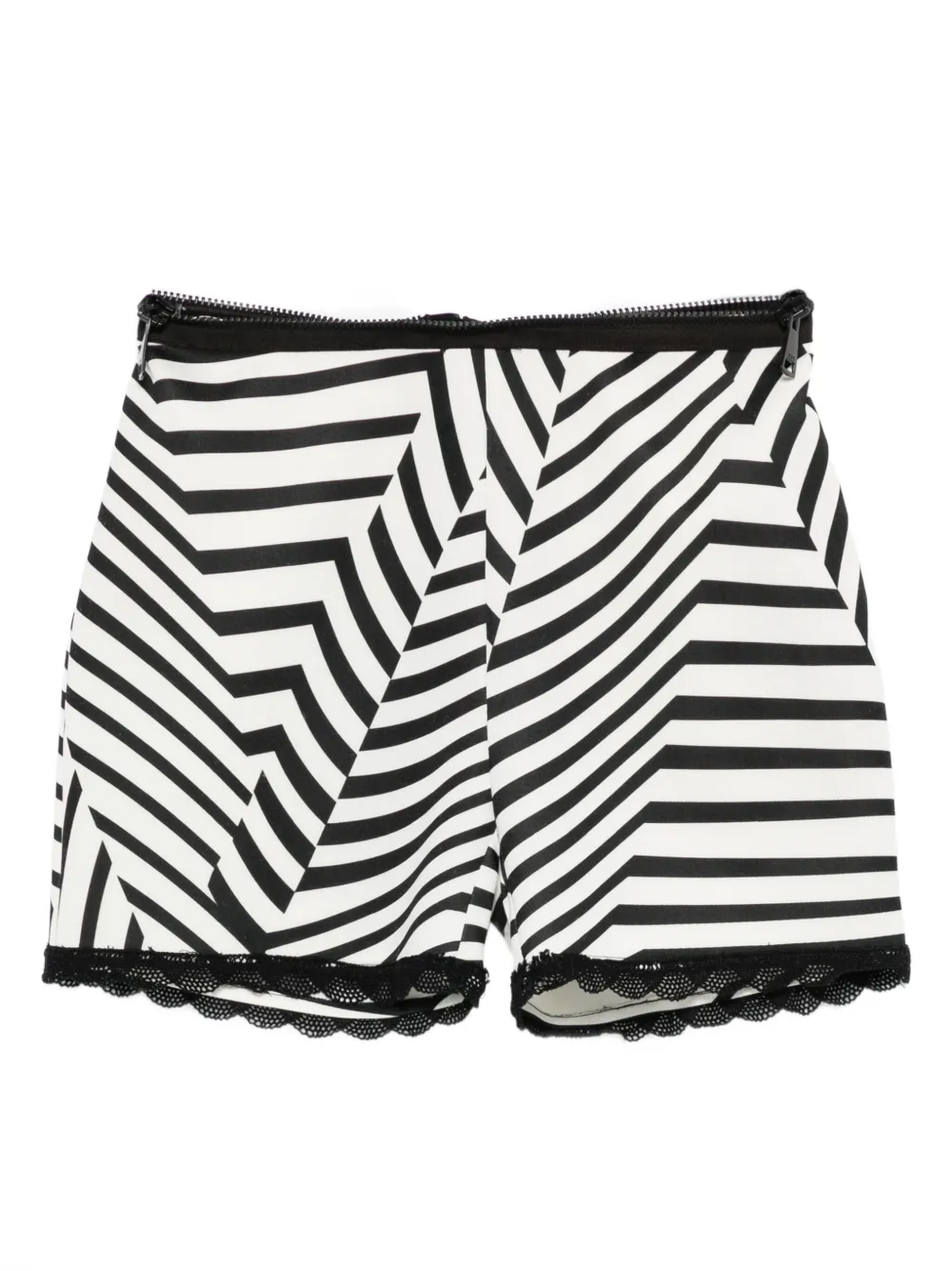 Полосатые шорты с кружевом Gemy Maalouf, черный
Полосатые шорты с кружевом Gemy Maalouf, черный