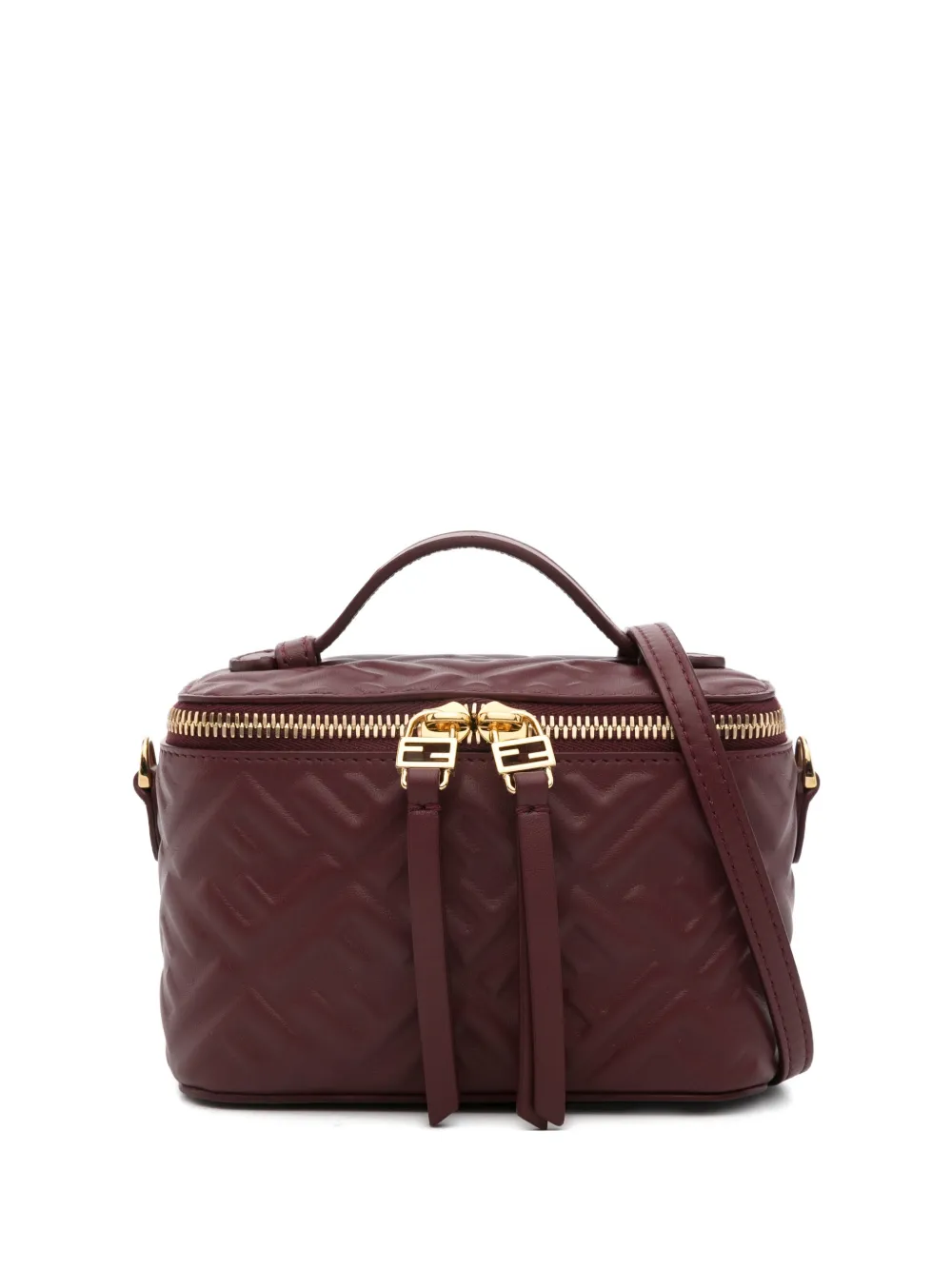 Мини-сумка Vanity из кожи с логотипом FF Fendi, красный
Мини-сумка Vanity из кожи с логотипом FF Fendi, красный