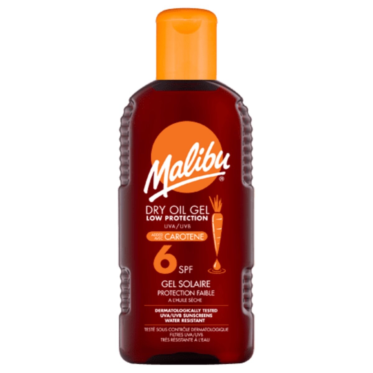 Malibu, Dry Oil SPF6, сухое масло с каротином, 200 мл
Malibu, Dry Oil SPF6, сухое масло с каротином, 200 мл