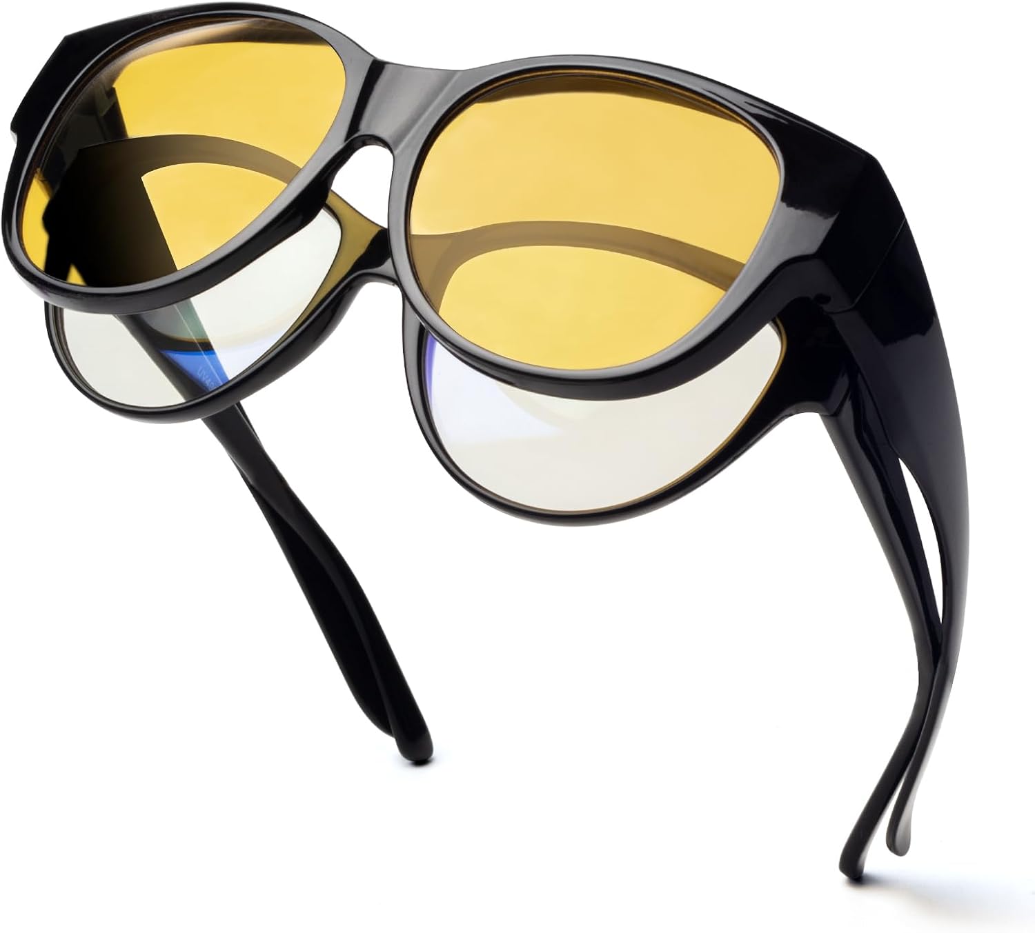 Солнцезащитные очки с поляризованным покрытием, надеваемые поверх обычных очков, женские солнцезащитные очки с защитой от УФ-излучения, легкие Face Shadow, L Black Frame / Night Vision Yellow Lens
Солнцезащитные очки с поляризованным покрытием, надеваемые поверх обычных очков, женские солнцезащитные очки с защитой от УФ-излучения, легкие Face Shadow, L Black Frame / Night Vision Yellow Lens