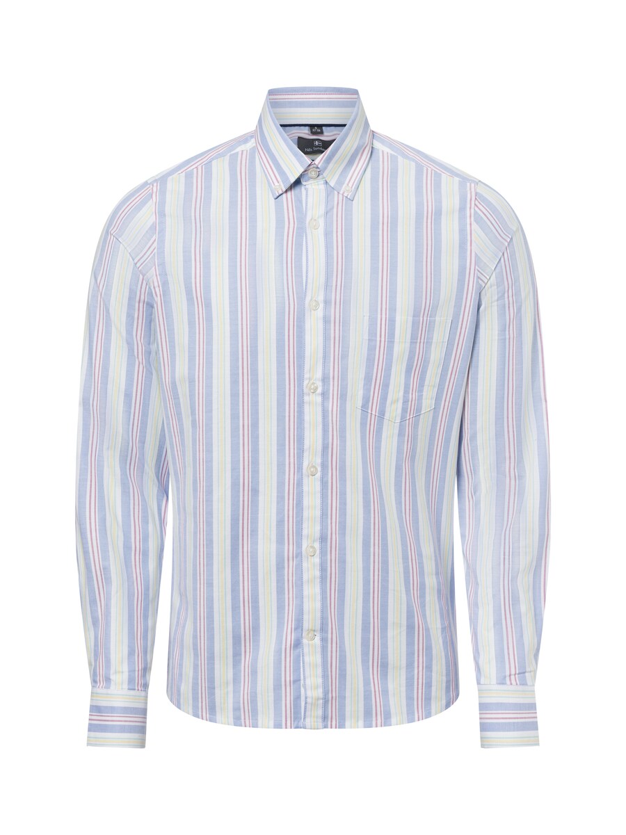 Приталенная рубашка на пуговицах Nils Sundström, разноцветный
Приталенная рубашка на пуговицах Nils Sundström, разноцветный