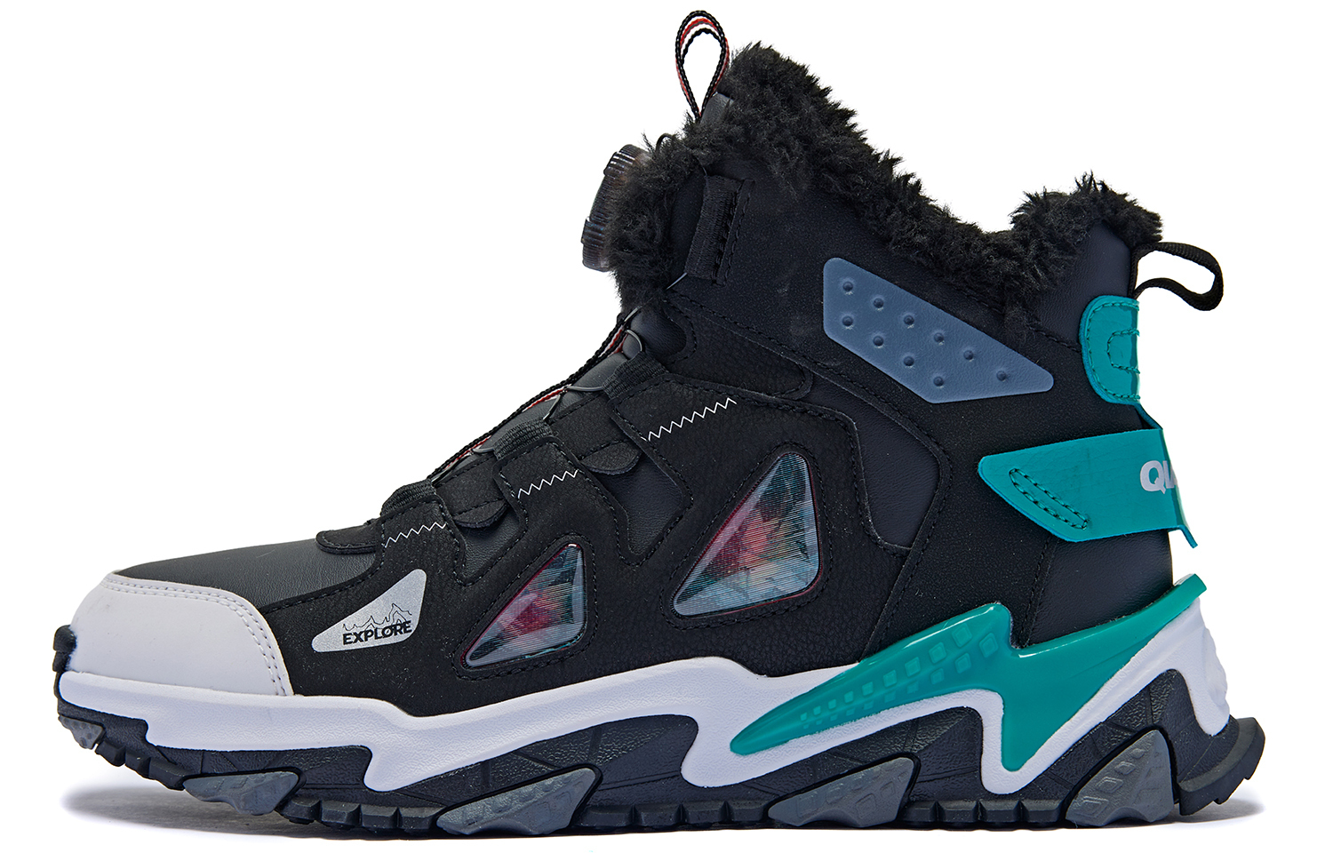 QIAODAN Полувысокие утепленные кроссовки Black Ceramic Enamel Green для подростков
QIAODAN Полувысокие утепленные кроссовки Black Ceramic Enamel Green для подростков