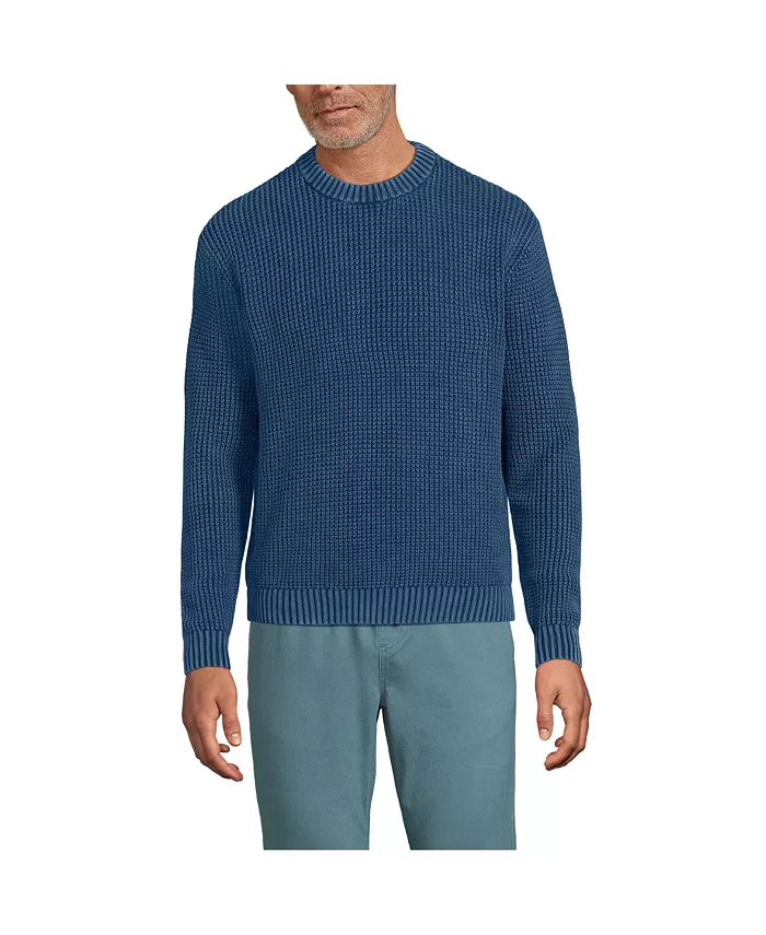 Мужской свитер Drifter с длинным рукавом, окрашенный в готовом виде Lands' End, синий
Мужской свитер Drifter с длинным рукавом, окрашенный в готовом виде Lands' End, синий