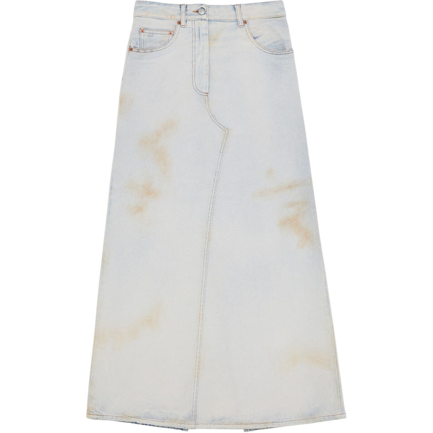 Футболка с логотипом Потертая джинсовая миди-юбка MM6 Maison Margiela, Светло-голубой
Футболка с логотипом Потертая джинсовая миди-юбка MM6 Maison Margiela, Светло-голубой