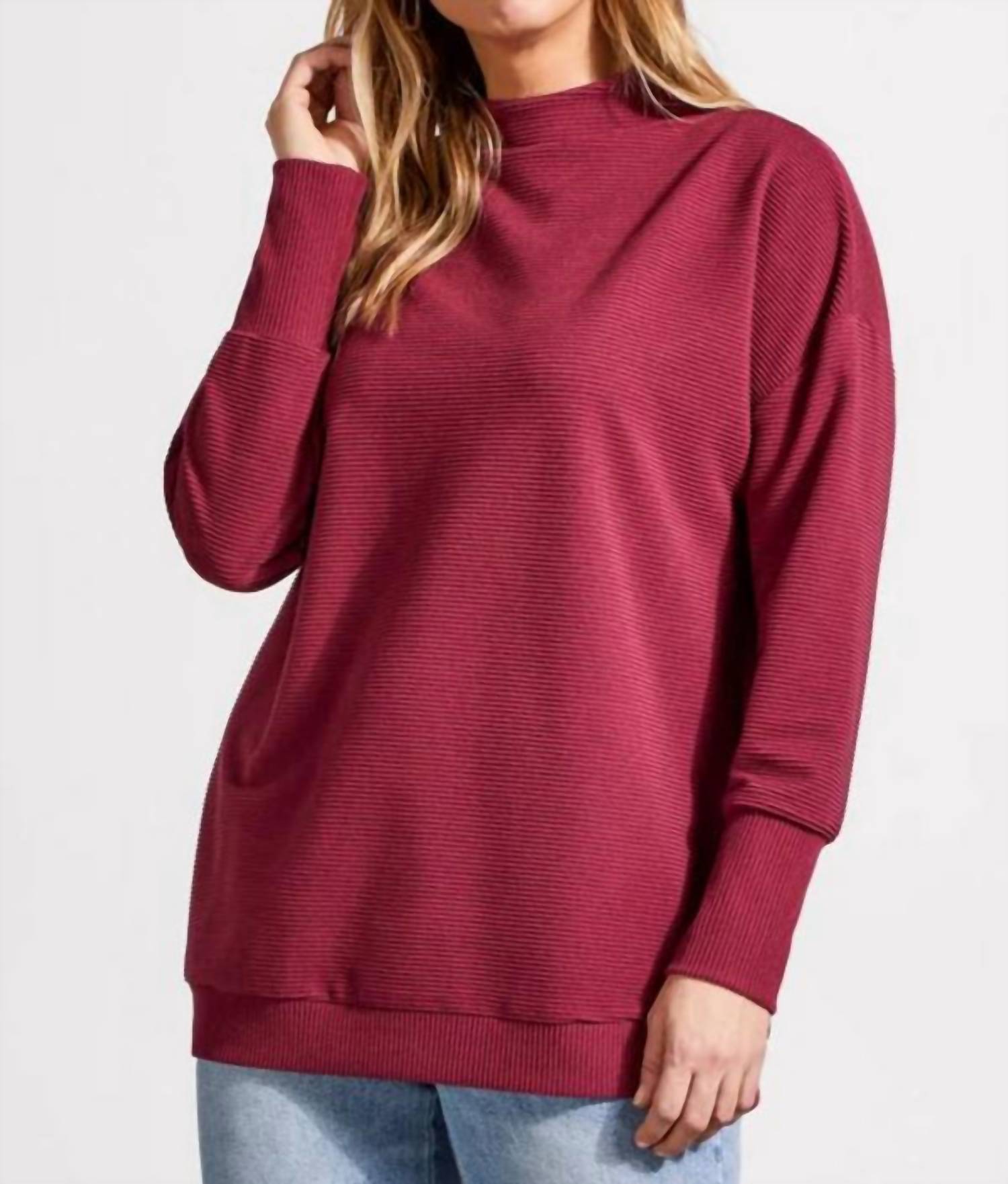 Туника с воронкообразным вырезом в цвете портвейн TRIBAL, Port Wine
Туника с воронкообразным вырезом в цвете портвейн TRIBAL, Port Wine