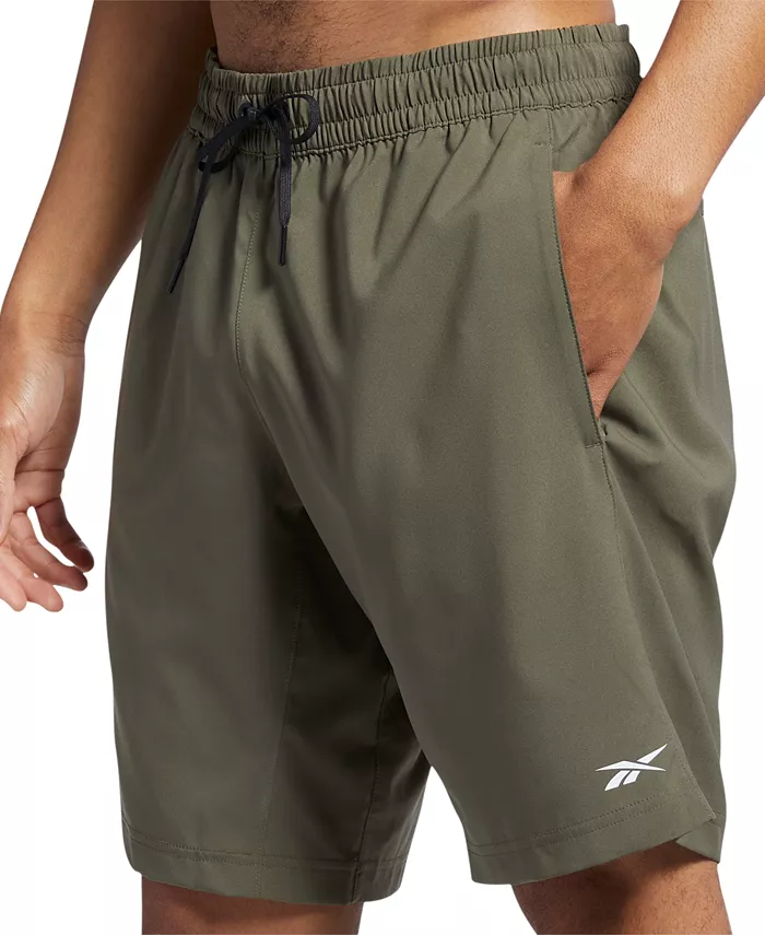 Мужские классические тренировочные шорты 9" Reebok, зеленый 
Мужские классические тренировочные шорты 9" Reebok, зеленый