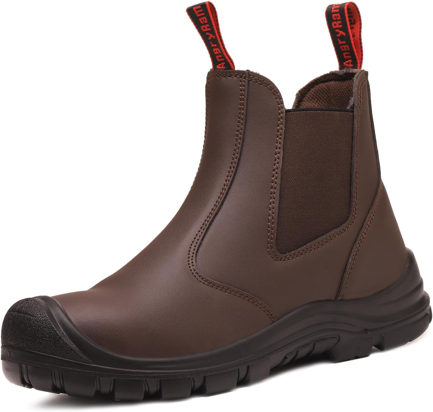 Мужские ботинки ANGRYRAM с защитным стальным носком, водонепроницаемые челси для промышленности и строительства, легкие, удобные, с противоскользящей подошвой, коричневый
Мужские ботинки ANGRYRAM с защитным стальным носком, водонепроницаемые челси для промышленности и строительства, легкие, удобные, с противоскользящей подошвой, коричневый