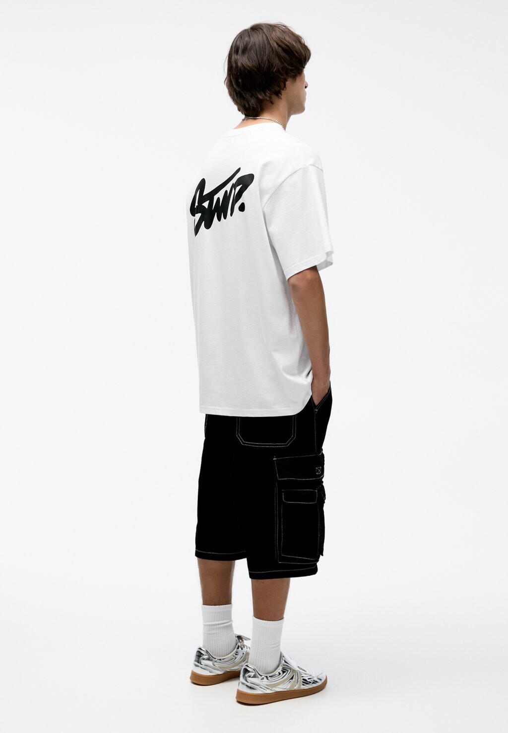 Футболка с набивным рисунком With Stwd Logo PULL&BEAR, белая
Футболка с набивным рисунком With Stwd Logo PULL&BEAR, белая