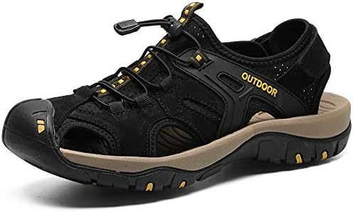 Мужские кожаные сандалии с закрытым носком, повседневные спортивные кроссовки для прогулок и активного отдыха Mecolop, черный
Мужские кожаные сандалии с закрытым носком, повседневные спортивные кроссовки для прогулок и активного отдыха Mecolop, черный