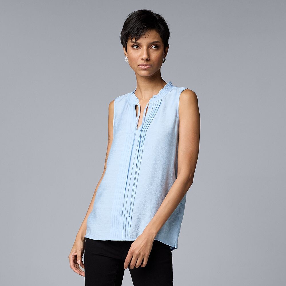 Женский топ Simply Vera Vera Wang с завязками спереди и защипами спереди, цвет Powder Blue
Женский топ Simply Vera Vera Wang с завязками спереди и защипами спереди, цвет Powder Blue