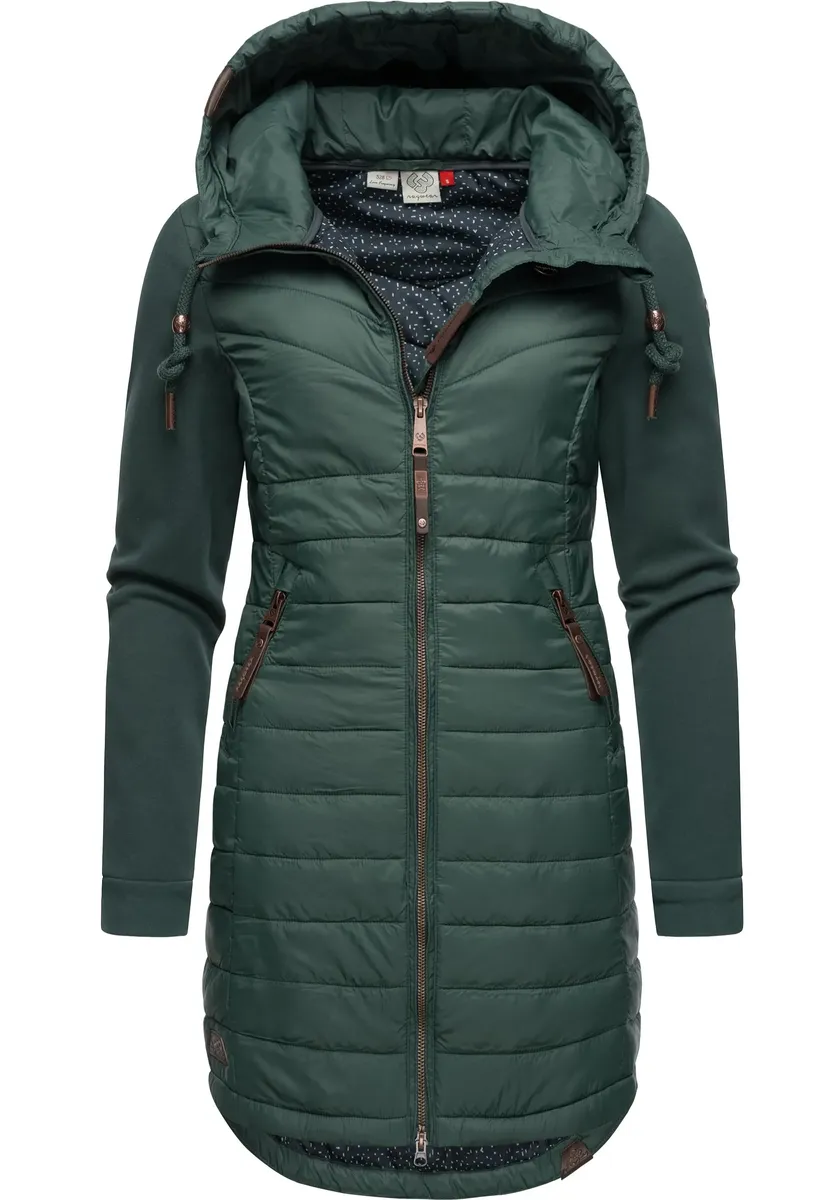 Стеганое пальто Ragwear "Lucinda Long II", пальто из современного микса материалов, с капюшоном, зеленый
Стеганое пальто Ragwear "Lucinda Long II", пальто из современного микса материалов, с капюшоном, зеленый