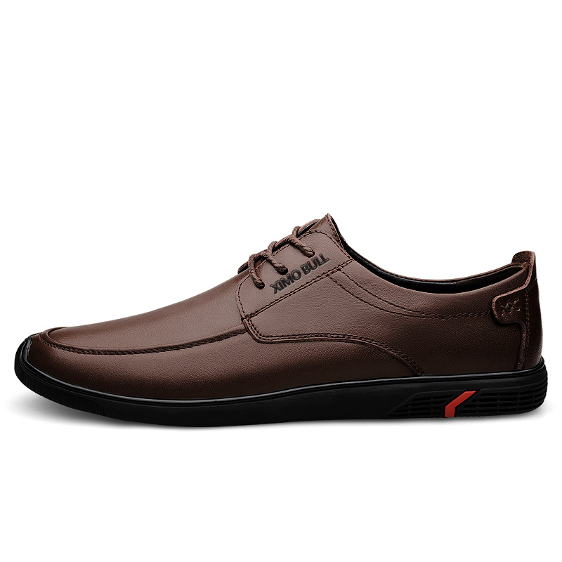 XIMO BULL Повседневные кожаные туфли мужские низкие черно-коричневые - коричневые, цвет Brown
XIMO BULL Повседневные кожаные туфли мужские низкие черно-коричневые - коричневые, цвет Brown