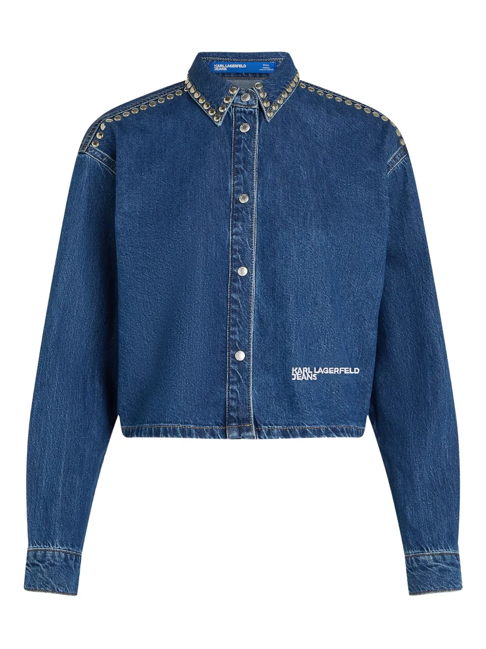 Джинсовая рубашка с заклепками Karl Lagerfeld Jeans, синий
Джинсовая рубашка с заклепками Karl Lagerfeld Jeans, синий