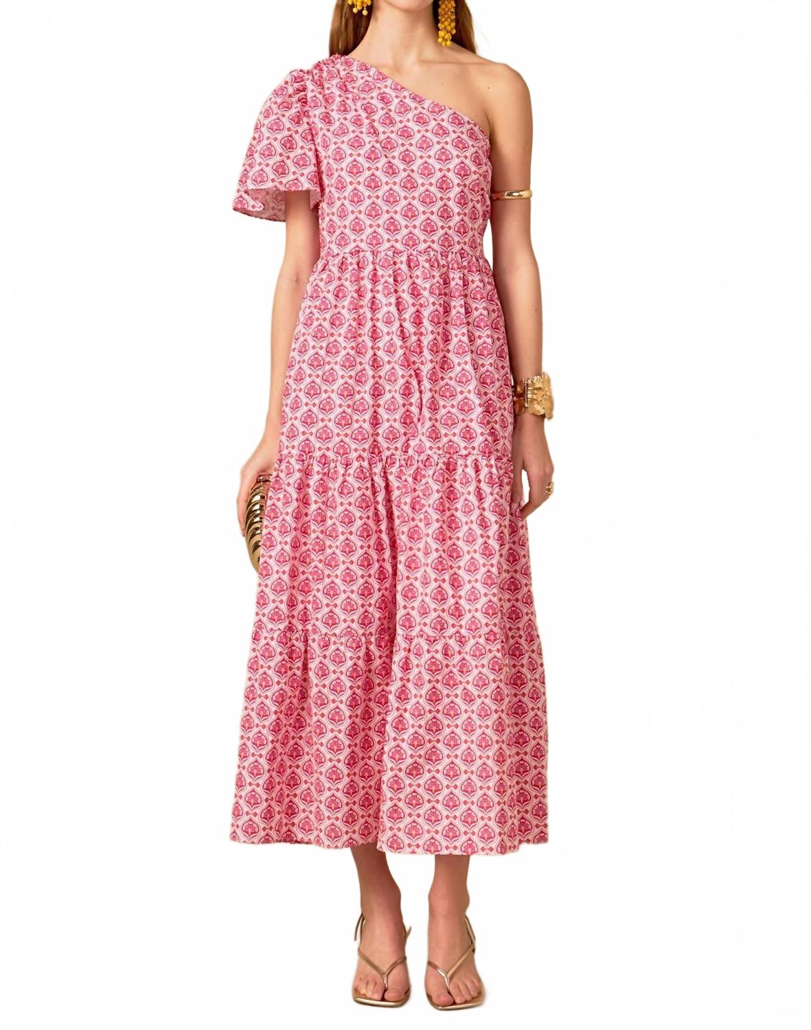 Розовое цветочное платье макси с одним плечом English Factory
Розовое цветочное платье макси с одним плечом English Factory