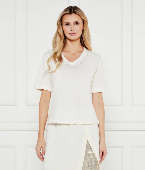 Футболка женская Liu Jo Sport с v-образным вырезом, экрю
Футболка женская Liu Jo Sport с v-образным вырезом, экрю