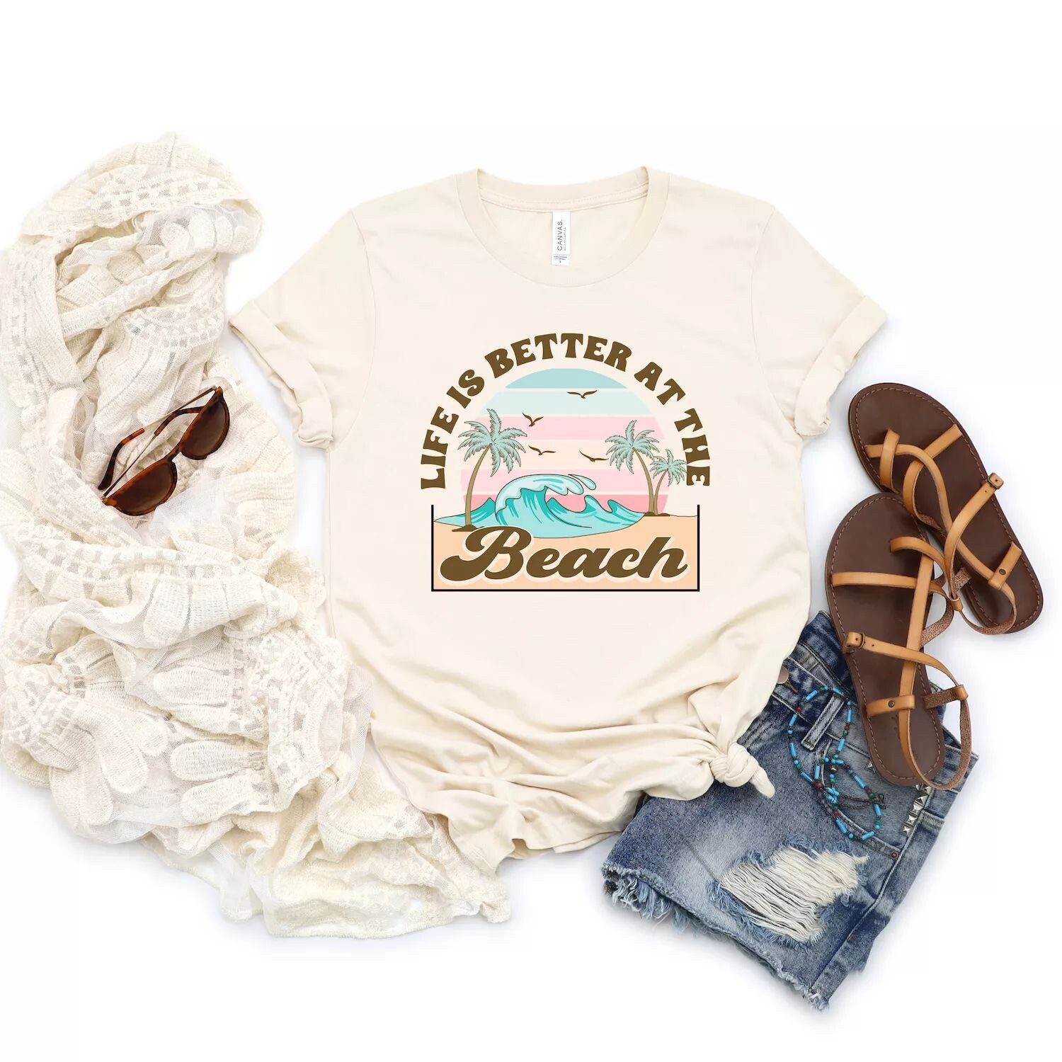Футболка с короткими рукавами и рисунком Better At The Beach Wave Simply Sage Market, Зеленый, Футболка с короткими рукавами и рисунком Better At The Beach Wave Simply Sage Market
Футболка с короткими рукавами и рисунком Better At The Beach Wave Simply Sage Market, Зеленый, Футболка с короткими рукавами и рисунком Better At The Beach Wave Simply Sage Market