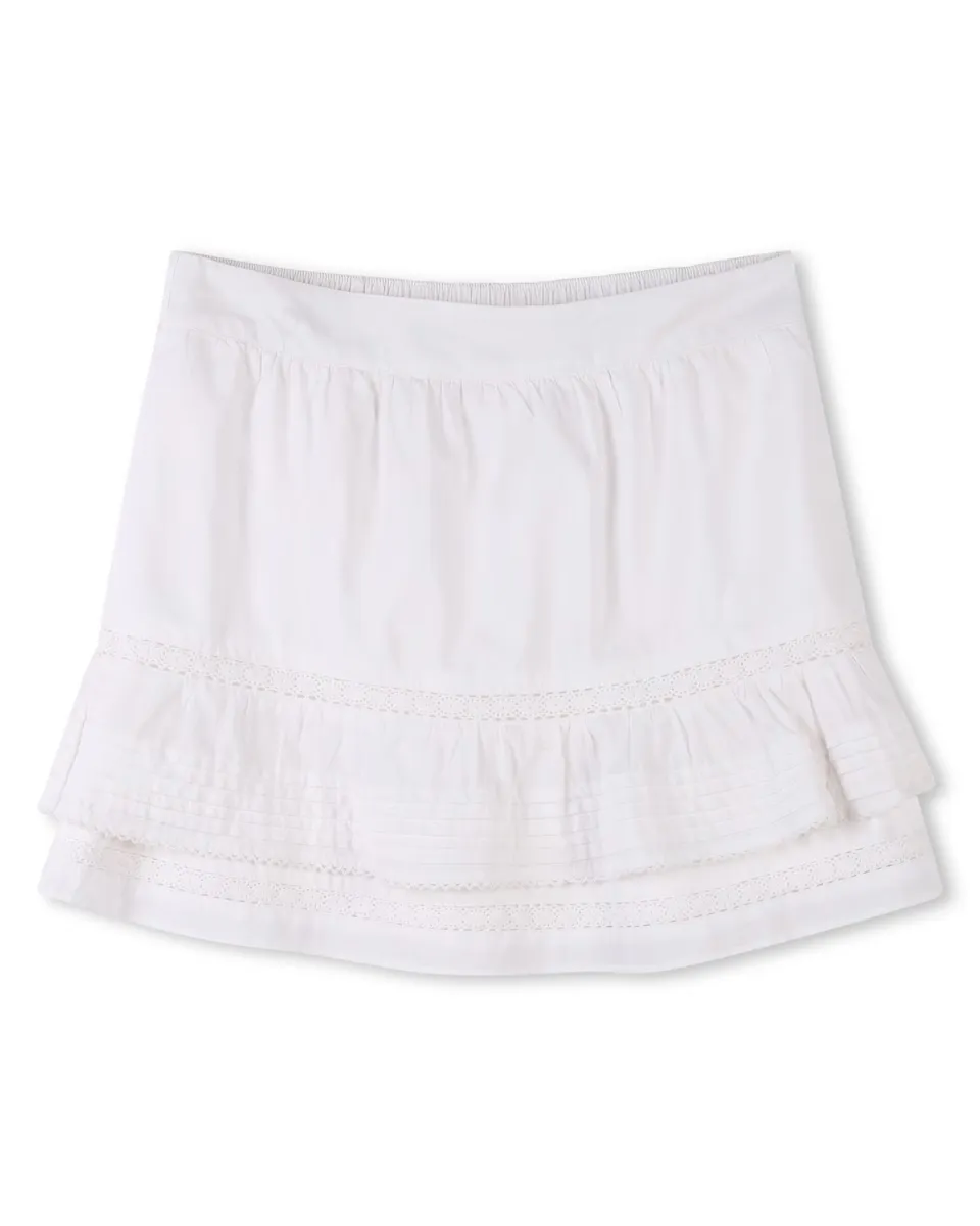 Юбка для девочки со складками и кружевом Zadig & Voltaire, белый
Юбка для девочки со складками и кружевом Zadig & Voltaire, белый