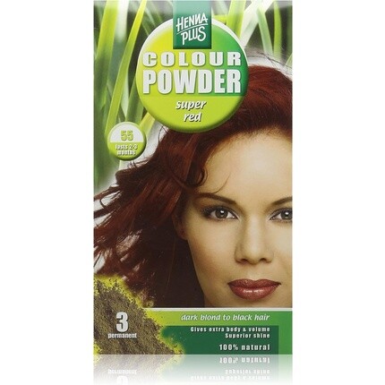 Порошок супер красного цвета 55, Hennaplus
Порошок супер красного цвета 55, Hennaplus