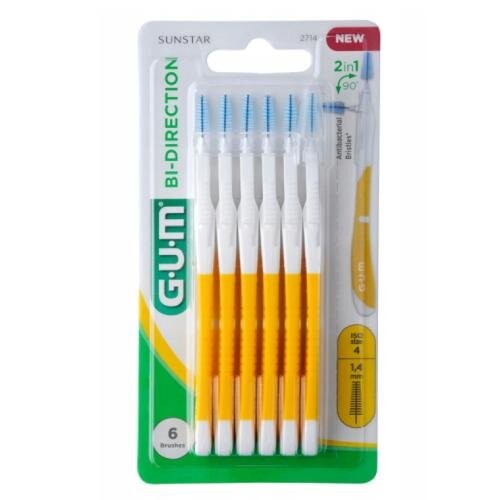 Межзубные ершики, 1,4 мм, 6 шт. Sunstar Gum Bi-direction, Серый, Межзубные ершики, 1,4 мм, 6 шт. Sunstar Gum Bi-direction
Межзубные ершики, 1,4 мм, 6 шт. Sunstar Gum Bi-direction, Серый, Межзубные ершики, 1,4 мм, 6 шт. Sunstar Gum Bi-direction