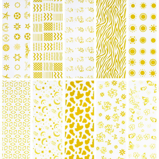 Трансферная фольга для декора ногтей XKZ 33-07 10 шт. по 100 см., AllePaznokcie
Трансферная фольга для декора ногтей XKZ 33-07 10 шт. по 100 см., AllePaznokcie