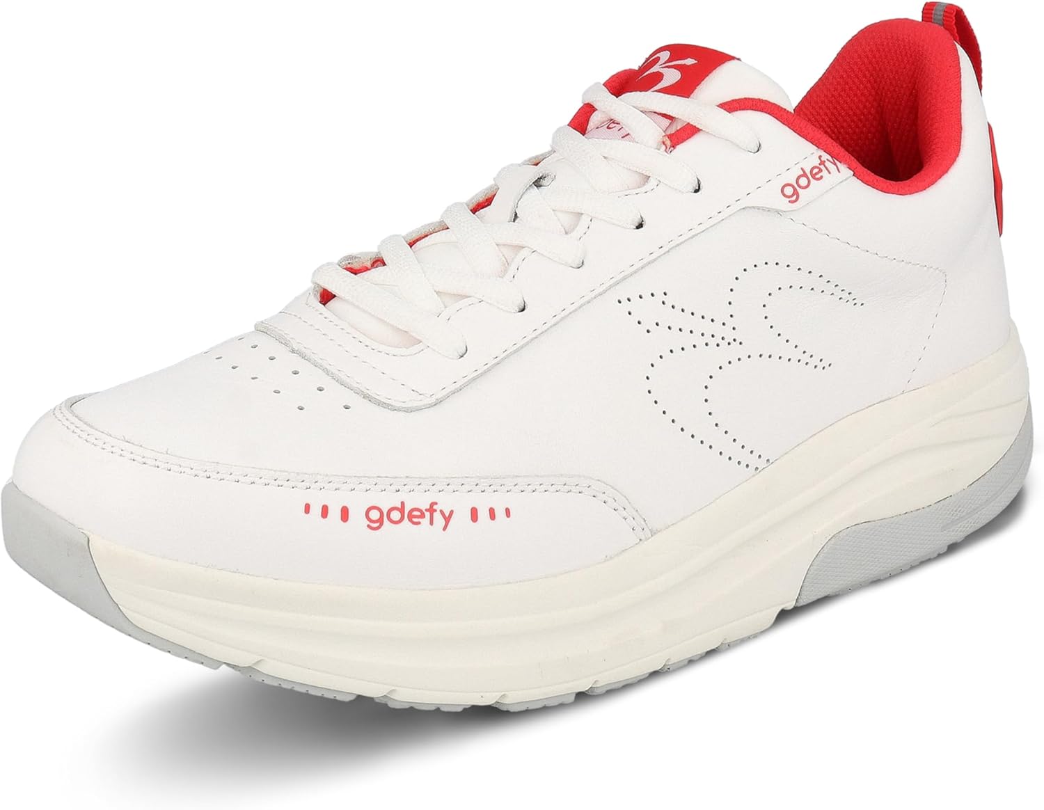 Мужские кожаные спортивные кроссовки Gravity Defyer G-Defy Yulaxon - гибридные прогулочные кроссовки VersoShock для снятия боли, белый/красный
Мужские кожаные спортивные кроссовки Gravity Defyer G-Defy Yulaxon - гибридные прогулочные кроссовки VersoShock для снятия боли, белый/красный