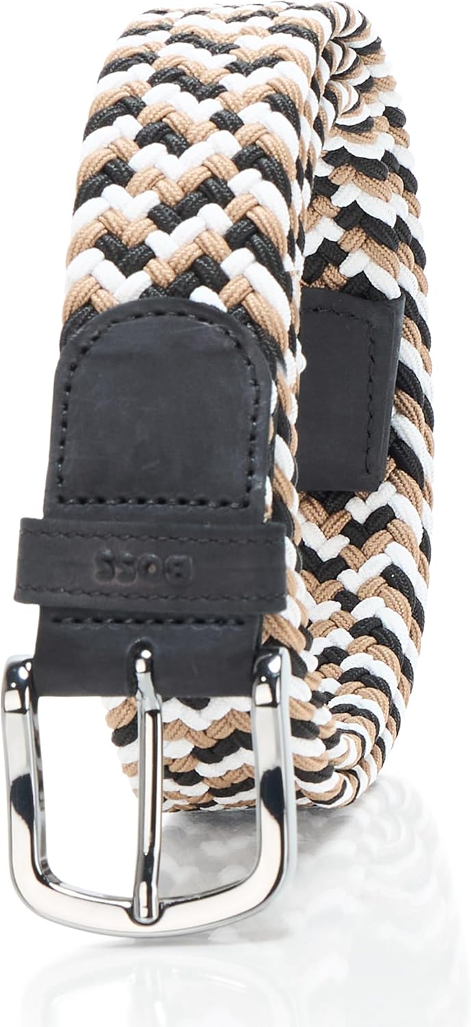 BOSS мужской пояс Sash Woven Stretch, Black/Camel/White
BOSS мужской пояс Sash Woven Stretch, Black/Camel/White