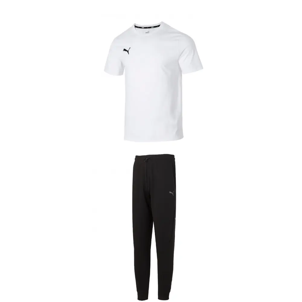 PUMA Спортивный комплект мужской White Top+Black Bottom
PUMA Спортивный комплект мужской White Top+Black Bottom