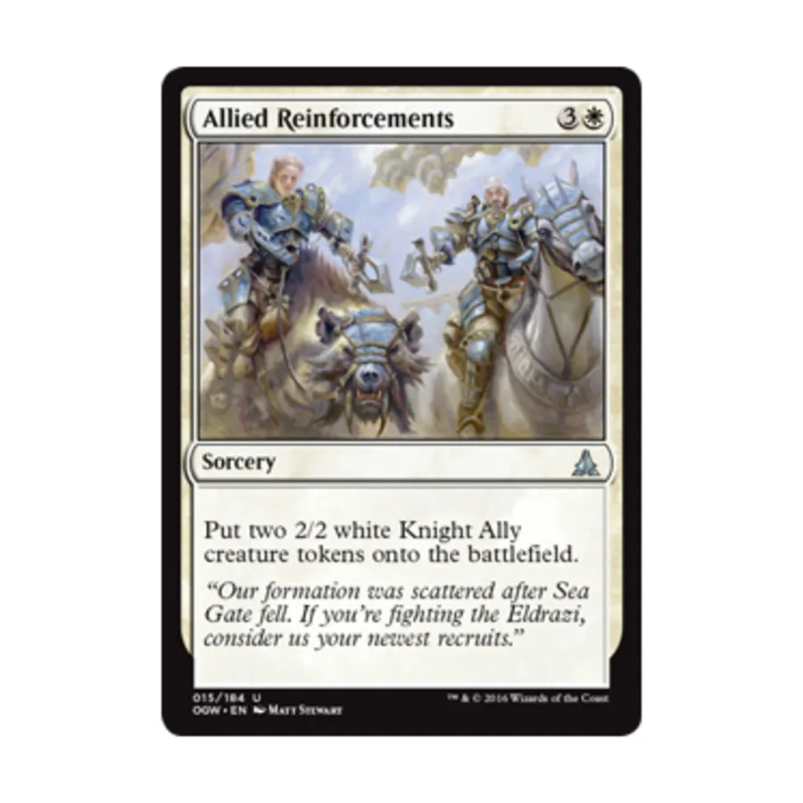 CCG Подкрепления союзников (U), MTG - Oath of the Gatewatch
CCG Подкрепления союзников (U), MTG - Oath of the Gatewatch