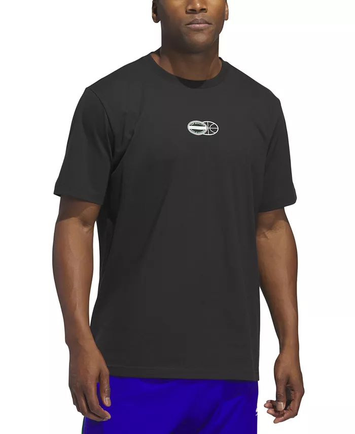 Мужская графическая футболка с принтом Pick Up Game adidas, черный
Мужская графическая футболка с принтом Pick Up Game adidas, черный