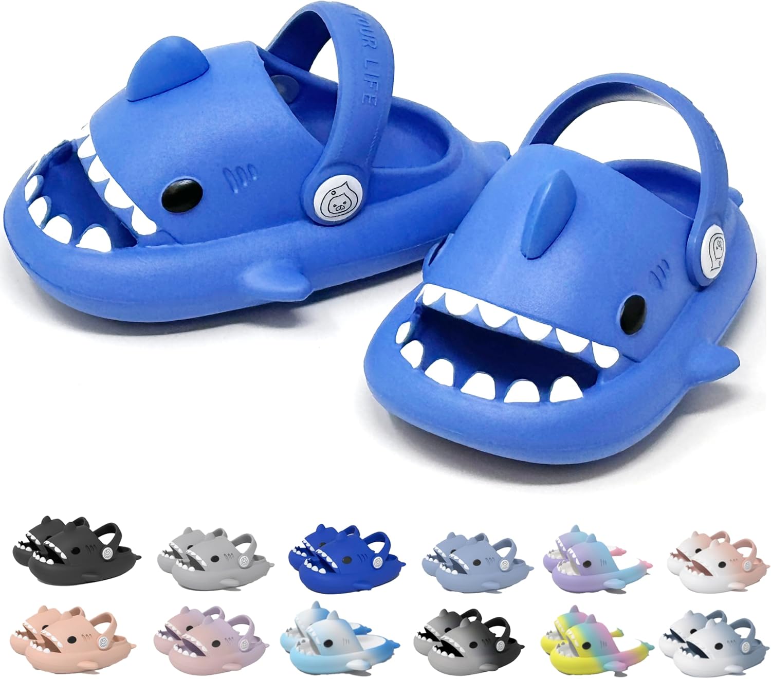 Сланцы allgala Shark с задником, противоскользящие, с открытым носком, для мальчиков и девочек, для дома и улицы, удобные, с мягкой толстой подошвой, милым мультяшным дизайном, пляжные и для бассейна, синий
Сланцы allgala Shark с задником, противоскользящие, с открытым носком, для мальчиков и девочек, для дома и улицы, удобные, с мягкой толстой подошвой, милым мультяшным дизайном, пляжные и для бассейна, синий