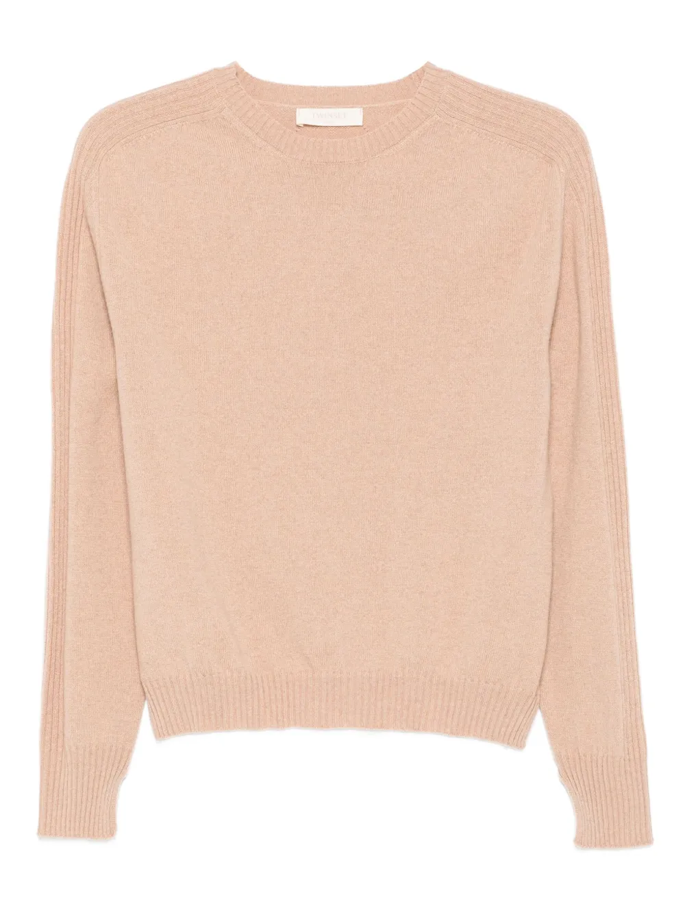 Свитер с манжетами в рубчик Twinset, нейтральный
Свитер с манжетами в рубчик Twinset, нейтральный