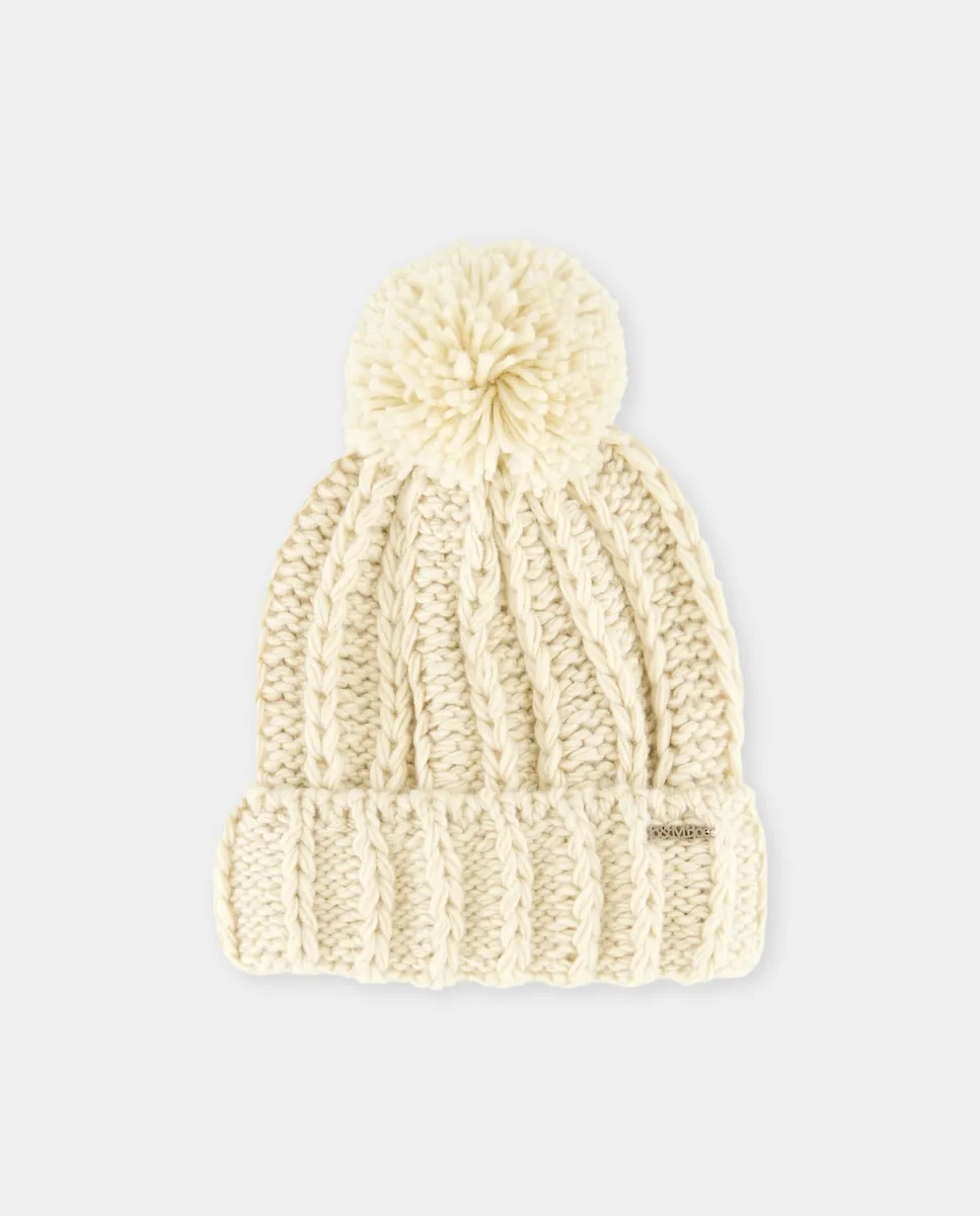 Шапка вязка с помпоном Jo & Mr. Joe, экрю
Шапка вязка с помпоном Jo & Mr. Joe, экрю