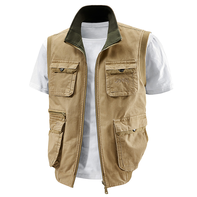 Жилет Unisex Stand Collar Moderate Workwear Jeep, хаки
Жилет Unisex Stand Collar Moderate Workwear Jeep, хаки