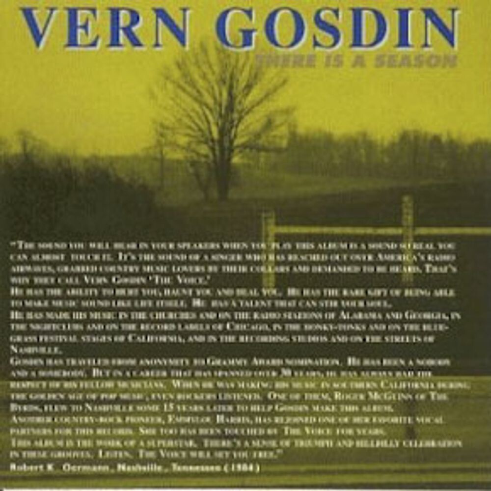 Диск CD There Is A Season - Vern Gosdin
Диск CD There Is A Season - Vern Gosdin