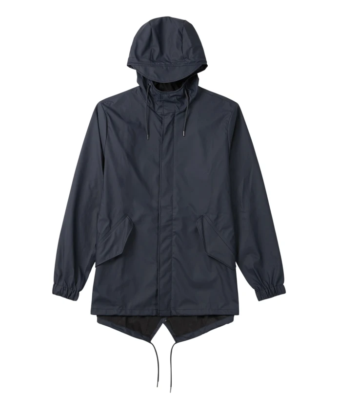 Куртка-«Рыбий хвост» в городском стиле Rains, синий
Куртка-«Рыбий хвост» в городском стиле Rains, синий