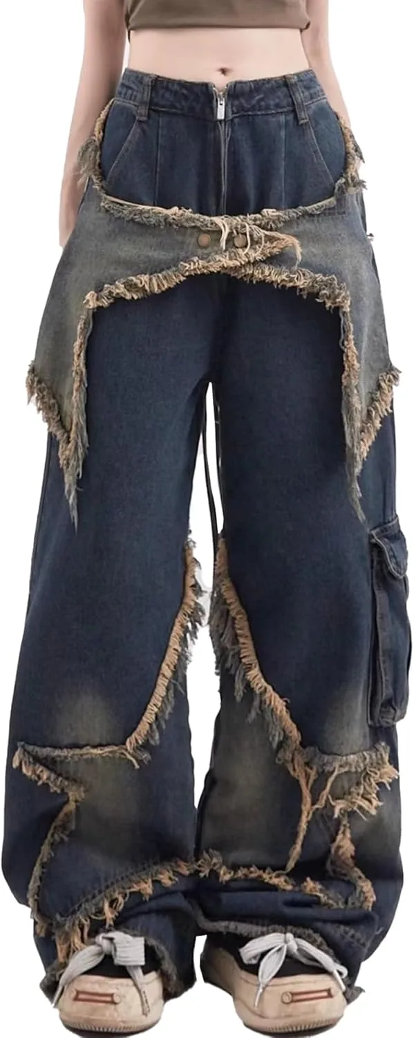 Женские джинсы xxxiticat с высокой талией и вышивкой пятиконечной звезды
Женские джинсы xxxiticat с высокой талией и вышивкой пятиконечной звезды