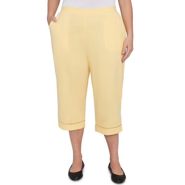 Капри с кружевной отделкой в горошек для полных Alfred Dunner, цвет lemon
Капри с кружевной отделкой в горошек для полных Alfred Dunner, цвет lemon