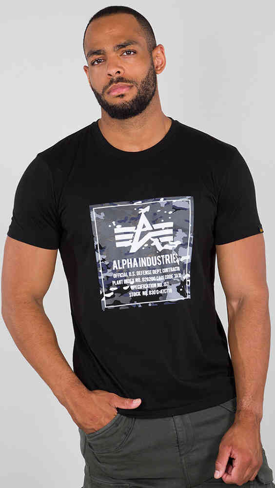 Футболка с камуфляжным принтом Alpha Industries, черный
Футболка с камуфляжным принтом Alpha Industries, черный