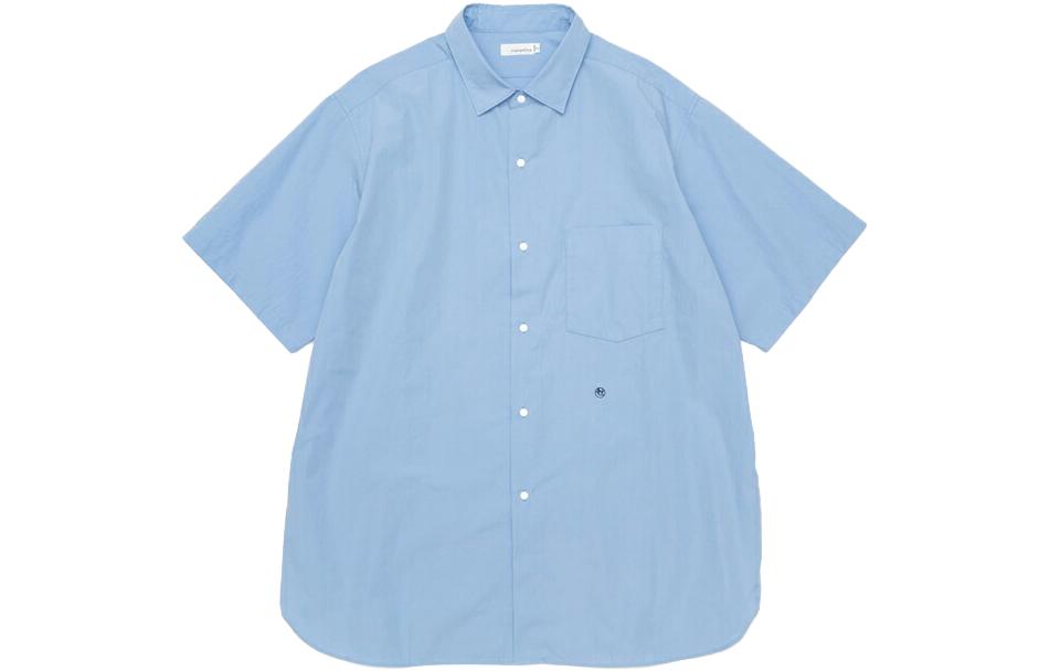Рубашка с коротким рукавом и классическим воротником Nanamica, светло-голубой
Рубашка с коротким рукавом и классическим воротником Nanamica, светло-голубой