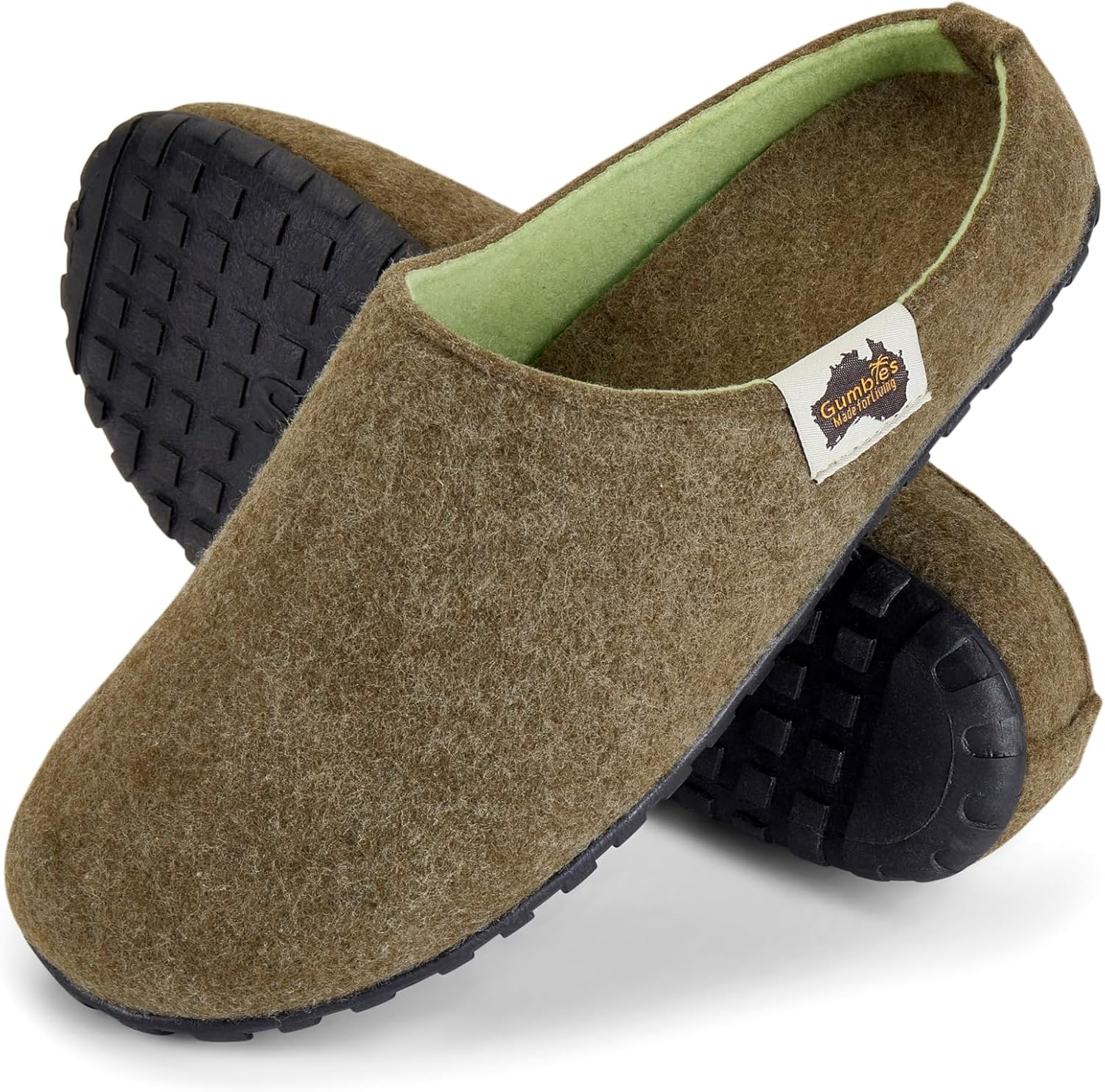 Унисекс тапочки Gumbies Outback - для дома и улицы с верхом из экологичного войлока и подошвой из переработанной резины, Moss & Pistachio
Унисекс тапочки Gumbies Outback - для дома и улицы с верхом из экологичного войлока и подошвой из переработанной резины, Moss & Pistachio