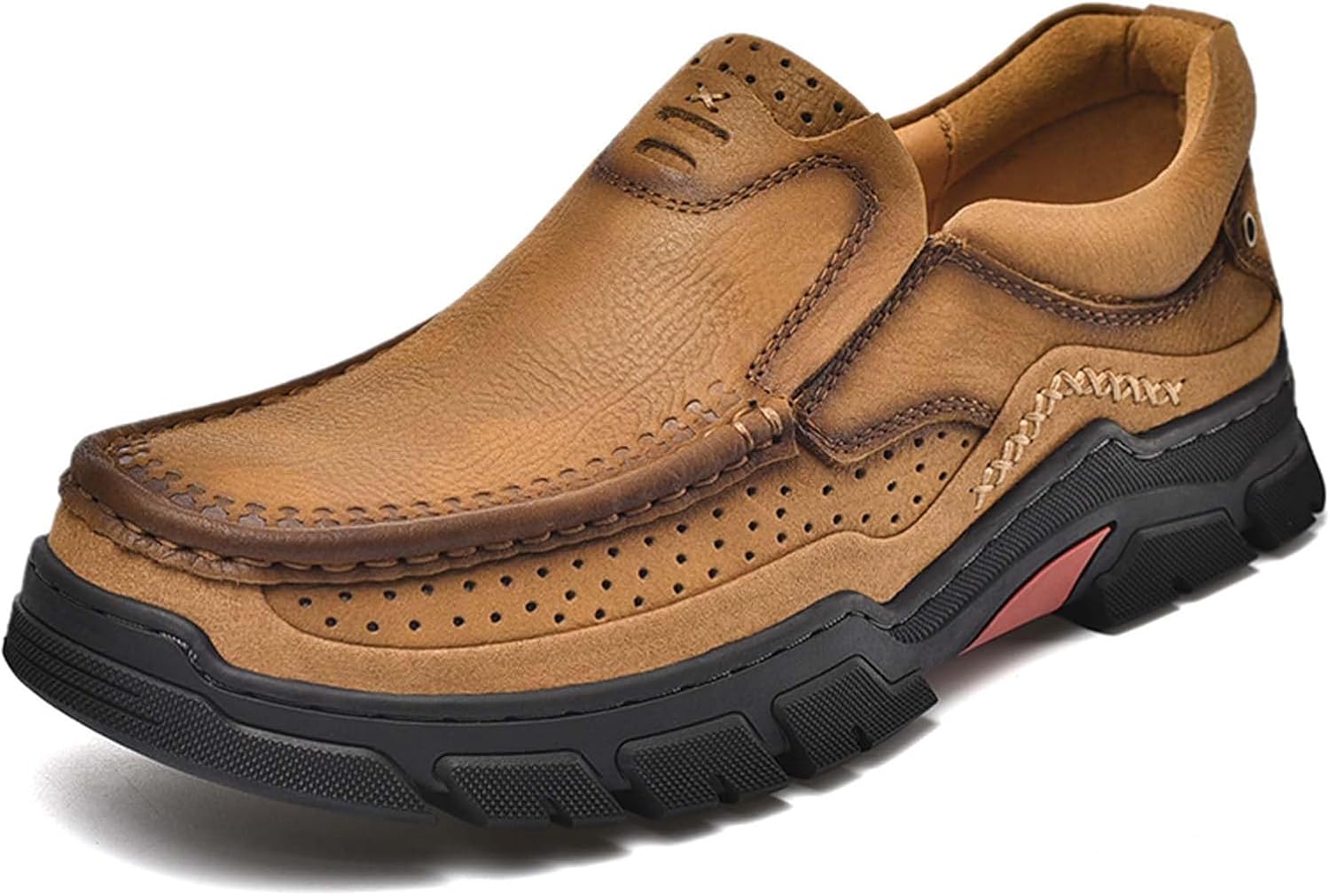 Мужские лоферы на толстой подошве из кожи, с ручной строчкой, комфортные, противоскользящие, повседневные кроссовки для прогулок, походов, вождения, работы, офисные и деловые туфли Generic, хаки
Мужские лоферы на толстой подошве из кожи, с ручной строчкой, комфортные, противоскользящие, повседневные кроссовки для прогулок, походов, вождения, работы, офисные и деловые туфли Generic, хаки